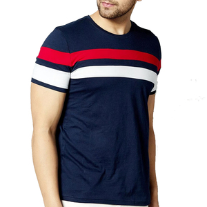 Camisetas de manga corta con cuello redondo para hombre de talla grande con estampado de algodón, novedad de 2024, tela de lona transpirable ecológica personalizada - Product Image 1