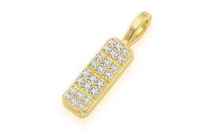 2025 nouveau Design barre verticale pilule GIA certifié véritable diamant pendentif 14K or massif vente chaude pendentif de luxe de haute qualité - Product Image 4