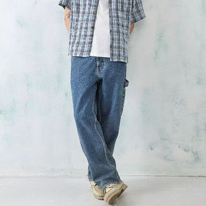 Fabricación de nuevos pantalones vaqueros elásticos clásicos de cinco bolsillos para hombre, nuevos pantalones y pantalones vaqueros con corazón cromado personalizados de alta calidad para hombre - Product Image 4