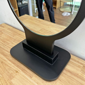 GNG005 Round Black Desktop Makeup <b>Mirror</b> Single-Sided Standing Beauty LED <b>Compact</b> <b>Mirror</b> - Product Image 5