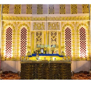 Decorative Banquet Hall Wedding <b>Frames</b> Decor Grand Wedding Fiber <b>Frames</b> <b>Backdrop</b> Grand Party Hall FRP <b>Frame</b> for Decor - Product Image 1
