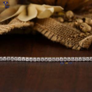 2,62 CT redondo brillante corte diamante tenis pulsera 18K oro blanco Cvd/Hpht diamante joyería - Product Image 4