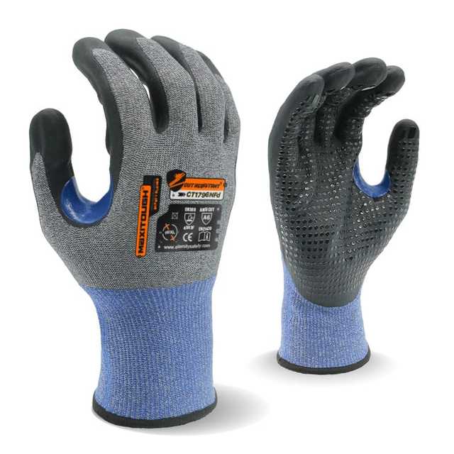 MaxiTough New Process 18G En88 Nitrile Foam A8 Anti-Cut Werkhandschoenen Distributors China Manufacturers Anti Slip Work Gloves