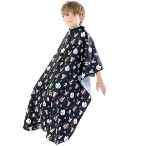 Coupe de cheveux coupe de cheveux Cape salon de coiffure hydrofuge léger et respirant enfants barbiers impression personnalisée Halloween capes de barbier - Product Image 2