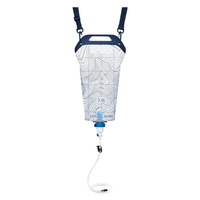 Sac Conteneur d'Eau Pliable 3L en TPU avec Grande Sangle d'Épaule, Logo Personnalisé pour Paille Filtrante, Randonnée et Camping - Vente en Gros