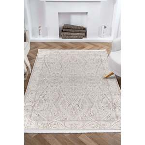 พรมปูพื้นที่ทันสมัยสีเบจ60% โพลีโพรพิลีนและพรมโพลีเอสเตอร์40% ขนาด60ตร. ม. ฟุตสำหรับห้องนอนห้องเด็กอ่านหนังสือหรือทางเข้า - Product Image 1