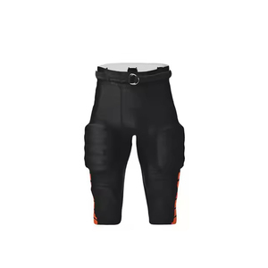 Highly Demanded 7 Pad <b>Compression</b> Football Practice Pants White Black Men's Youth Football Pants Girdle With 7 Pads - Product Image 5