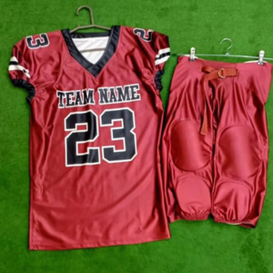 Uniformes de football américain personnalisés Maillots sublimés Pantalons intégrés Tackle Twill Sublimation Uniforme de football américain - Product Image 2