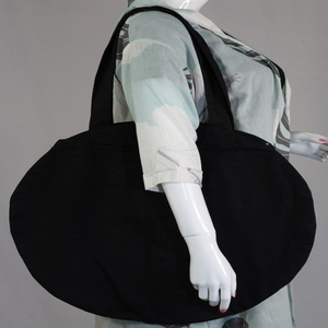 Bolsa de Compras Reutilizable Ecológica para Mujer, Bolsa de Lona de Algodón Orgánico de Gran Capacidad, Personalizable, con Cierre, Estilo Moderno - Product Image 3