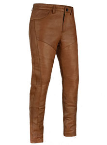 Pantalon élastique mince en cuir vert bleu marron pour homme Taille haute Respirant Durable Imperméable Grande taille Hiver Style décontracté pour - Product Image 2