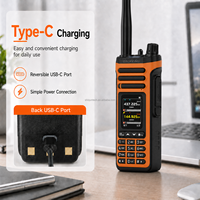 Radio bidirectionnelle BAOFENG SW-9 10W longue portée tri-bande VHF/UHF avec récepteur SI4732, USB-C, NOAA AM et programmation sans fil