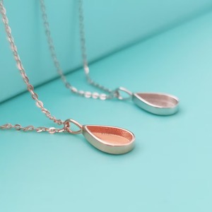 925เงินสเตอริงหยดน้ำตาขนาด6X10มม. การตั้งค่าสร้อยคอเครื่องประดับนมแม่เรซินของที่ระลึก DIY จี้ที่ระลึกฐานเปล่า - Product Image 5