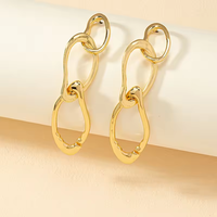 XXX-YYY or couleur exagérer boucles d'oreilles femmes tendance mode personnalité bijoux cadeaux de fête exquis simplicité accessoires