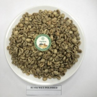 [BEST QUALITY] Vente en gros de grains de café vert Robusta Arabica Agrikim Vietnam certifiés ISO 22000, qualité AA première catégorie, sac en jute de 60 kg