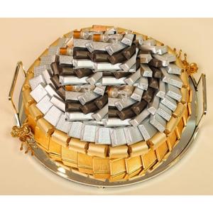 Plateau à chocolat en métal écologique de haute qualité avec poignées Plateau de service de qualité commerciale lavable au lave-vaisselle Prix de gros - Product Image 1