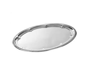 Plateau de service vintage en acier inoxydable de qualité supérieure avec poignées dorées Plateau de service de forme et de taille personnalisées pour la cuisine - Product Image 3