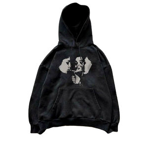 Imprimir Sudadera con capucha Fabricantes Hombres 3D DTF Imprimir Logo 100% Algodón Peso pesado Streetwear Sudaderas con capucha - Product Image 1