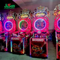 Machine de boxe d'arcade professionnelle de haute qualité, jeu d'arcade de boxe avec petit objectif, à monnayeur, 110/220V, pour centre de jeux, garantie 1 an