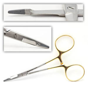 PORTA AGUJAS OLSEN HEGAR T/C PERSONALIZADO AL POR MAYOR 4,5 "/5,5"/6,5 "CON INSERTOS DE CARBURO DE TUNGSTENO PINZAS QUIRÚRGICAS - Product Image 5