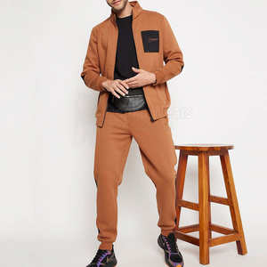 Survêtement d'entraînement pour homme en coton et polyester respirant pour l'hiver, logo personnalisé, style uni, décontracté, coupe-vent, vente en gros OEM Pakistan - Product Image 4