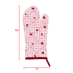 Meilleurs gants de four en coton résistants à la chaleur, gants de micro-ondes en coton avec couleurs personnalisées et design imprimé - Product Image 5