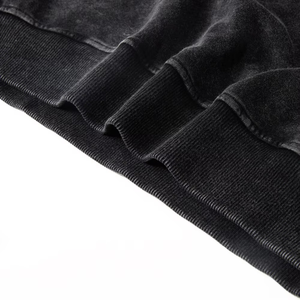 Sweat-shirts oversize en coton 100% écologique pour femmes et hommes, lavés, solides, chauds pour l'hiver, tendance vintage - Product Image 6