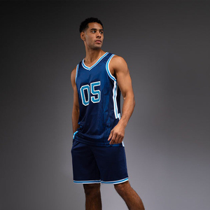 Maillot de basket-ball personnalisé en gros de haute qualité à séchage rapide respirant débardeur vêtements de basket-ball impression numérique 100% polyester tout - Product Image 4