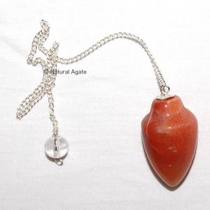 Labradorite Semi-Précieuse 6 Facettes Avec Chaîne Argent Pendules Pierres - Product Image 4