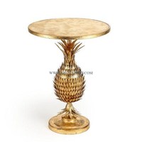 Papillon Concevant Aluminium Verre Top Grande Taille Café Table D'appoint Meilleure Vente Salon Table D'appoint Pour La Maison et Hôtel Décor