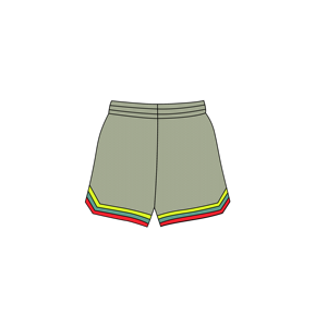 2025 OEM pantalones cortos de malla de poliéster transpirable con logotipo personalizado para hombres High Street cintura media patrón sólido bolsillos de gran tamaño verano - Product Image 4