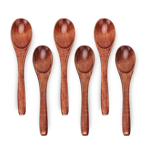 Ensemble de cuillères à soupe en bois Petits ustensiles en bois pour café Ustensiles de cuisine de haute qualité pour restaurants et maisons par AYAANS - Product Image 1