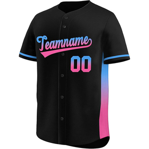 Maillot de baseball boutonné en gros de conception personnalisée 100% fabricant de maillot de baseball sublimé en polyester au Pakistan-Sialkot - Product Image 6