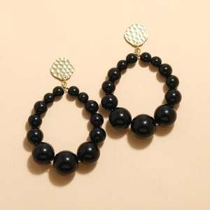 European Fashion <b>Gold</b> Plated Female <b>Earrings</b> Hot Selling Colorful Bead Exaggerated <b>Drop</b> Hoop <b>Earrings</b> for Women's Parties - Product Image 5