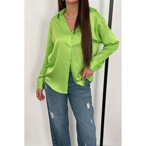 เสื้อเชิ้ตผ้าซาตินสีนีออน - สีนีออน - Product Image 5