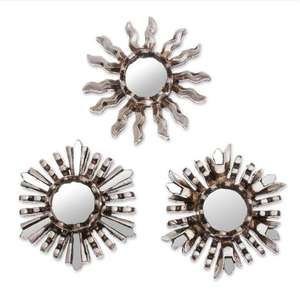 Sun Shaped Classic Modern Style Wall <b>Mirror</b> for Decorative Home Hotel Villas Dressing Wall <b>Mirror</b> In <b>Gold</b> And Silver For Decor - Product Image 3