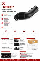 ท่อไอดีเครื่องยนต์คุณภาพสูง OE LR024307 สำหรับแลนด์โรเวอร์ เรนจ์โรเวอร์ อีโวค ฟรีแลนเดอร์ 2 ดิสคัฟเวอรี่ สปอร์ต อะไหล่รถยนต์