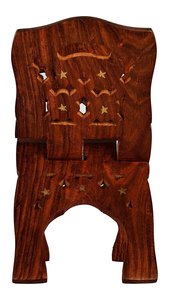 Sheesham ที่ตั้งหนังสือไม้แกะสลักศักดิ์สิทธิ์สำหรับคัมภีร์กุรอาน, ที่ตั้งหนังสือพระคัมภีร์ไบเบิ้ล - Product Image 6