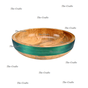 Premium Quality Wooden Salad Bowl Admirable Design <b>Brown</b> Color Snacks Fruits Sweets Serving Bowl In Bulk - Product Image 3