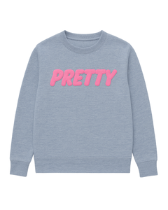 Sweat-shirt à col rond en denim pour filles, vêtements de sororité grecque, pull rose et vert pour femmes, sororité universitaire, vêtements grecs décontractés - Product Image 1