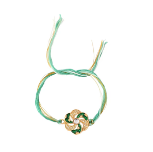 Rakhi Hecho a Mano de Moda para Hermano, Pulsera de Hilo Meenakari con Trabajo de Esmalte, Regalo de Moda para Raksha Bandhan - Product Image 2