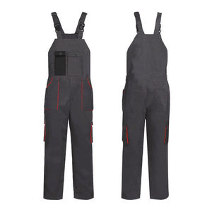 Construction Workwear <b>Bib</b> Pant Overall Safety <b>Bib</b> and Brace <b>Coverall</b> Industrial Work Uniforms OEM - Product Image 1
