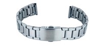 Bracelet de montre de luxe unisexe GD-P2 18-24 mm en argent, pièces de montre, boucle en acier inoxydable, bracelet de montre intelligente, résistant à l'eau, réglable