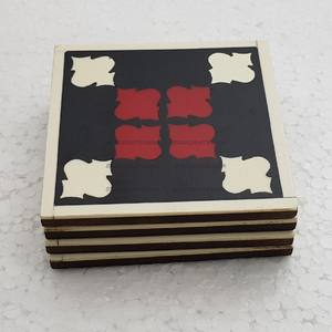 Nouveau Style cérémonie du thé créatif Style japonais tasse carrée en résine de bois meilleurs sous-verres pour boissons de sous-verres en pierre SCI - Product Image 5