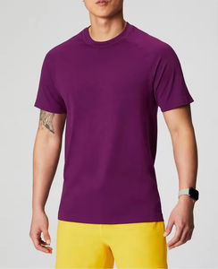 Fabricante OEM 2025, camiseta de gimnasio para hombre, camiseta muscular de manga raglán de poliéster Spandex de secado rápido para serigrafía - Product Image 6