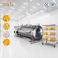 Fruitvriesdroogmachine 304 roestvrij staal energiebesparend voor fruit, mango, ananas & kokosnoot