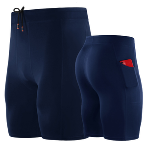 Pantalones cortos ajustados informales para hombre al por mayor, pantalones cortos transpirables para correr, gimnasio, trotar, deportes, pantalones cortos de compresión de secado rápido para hombre - Product Image 3