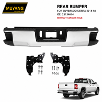 Bumper Baja Belakang Krom untuk Serria Silvardo 2014-2018 Tanpa Lubang Sensor OE 23154014 Kualitas Tinggi