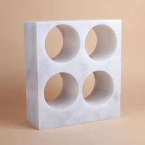 Soporte para Botellas de Vino de Mármol, Portátil, Duradero, Apto para Lavavajillas, Estilo Americano, Accesorios de Decoración de Lujo, The Craft Exim - Product Image 5