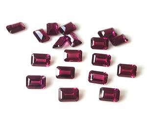 พลอยโกเมนสีชมพูโฮโลไนท์ธรรมชาติ3x5mm-8x10mm เจียระไนเหลี่ยมเพชรพลอยอัญมณีหลวมงานแฮนด์เมดคุณภาพสูงสำหรับทำเครื่องประดับ - Product Image 4