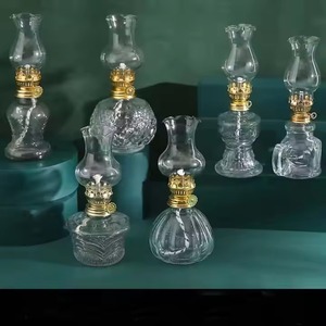 H.M.A Handicrafts Soft Blue Rustic <b>Hurricane</b> <b>Lantern</b> Oil Lamp for Serene and Peaceful Home Decor Themes - Product Image 4